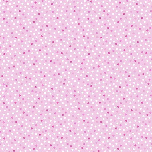 Barely Basics Lots a Dots Quilting Cuddle Blush Fabric Per Yard