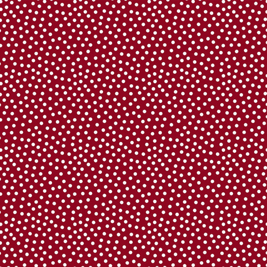 Barely Basics Lots a Dots Quilting Cuddle Cardinal Fabric Per Yard