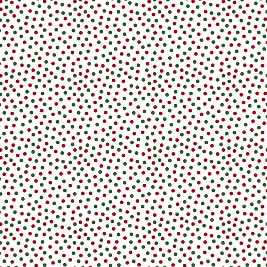 Barely Basics Lots a Dots Quilting Cuddle Christmas Fabric Per Yard