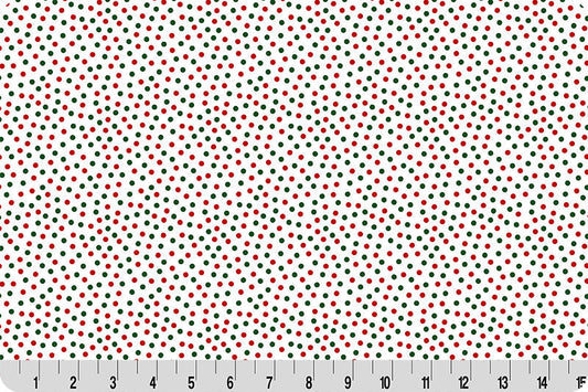 Barely Basics Lots a Dots Quilting Cuddle Christmas Fabric Per Yard