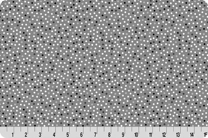 Barely Basics Lots a Dots Quilting Cuddle Gray Fabric Per Yard