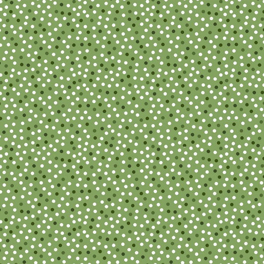 Barely Basics Lots a Dots Quilting Cuddle Leaf Fabric Per Yard