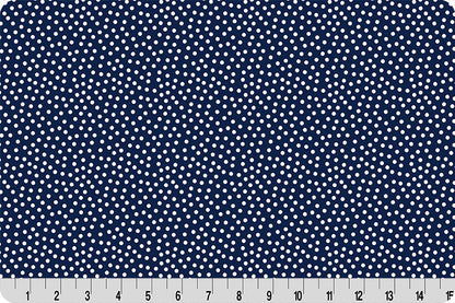 Barely Basics Lots a Dots Quilting Cuddle Navy Fabric Per Yard