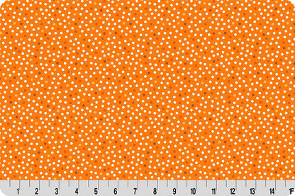 Barely Basics Lots a Dots Quilting Cuddle Orange Fabric Per Yard