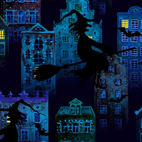Batty Witch Digital Cuddle Multi Fabric - ( 1 7/8 Yard Pack )