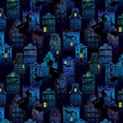 Batty Witch Digital Cuddle Multi Fabric - ( 1 3/4 Yard Pack )