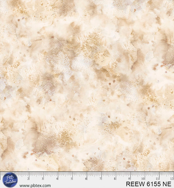 Beige / Neutral Underwater Reef 108" REEW-6155-NE Cotton Wideback Fabric Per Yard