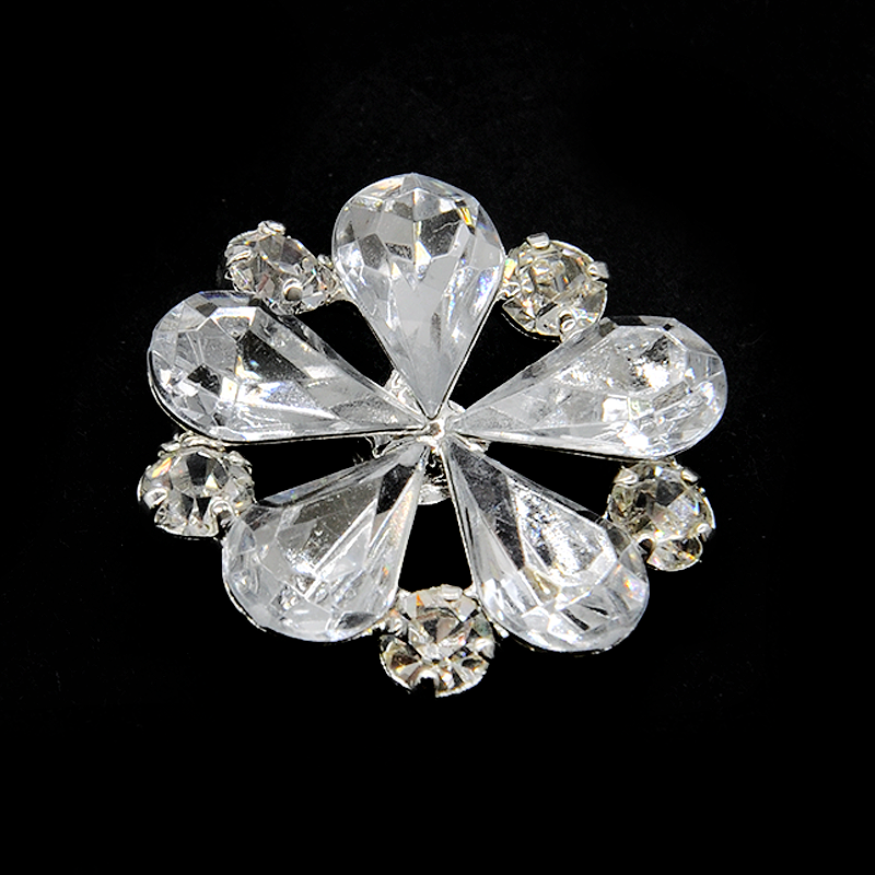 Belagio Enterprises - 1 1/8" Width Rhinestone Buttons (6pcs per Order) - BRB-115