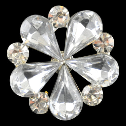 Belagio Enterprises - 1 1/8" Width Rhinestone Buttons (6pcs per Order) - BRB-115