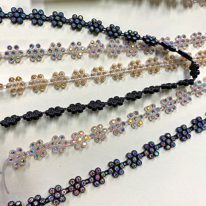 Belagio Enterprises - 1/2" Width Rhinestone Trim (10 Yard Roll) - BR-451-01 Clear