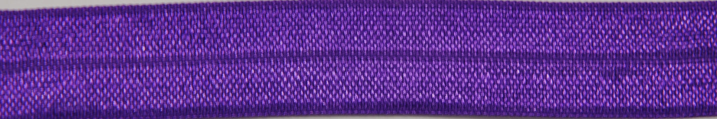 Belagio Enterprises - 1/2" width Fold-Over Elastic Ribbon (50 Yard Roll) - BE-305-26 Purple