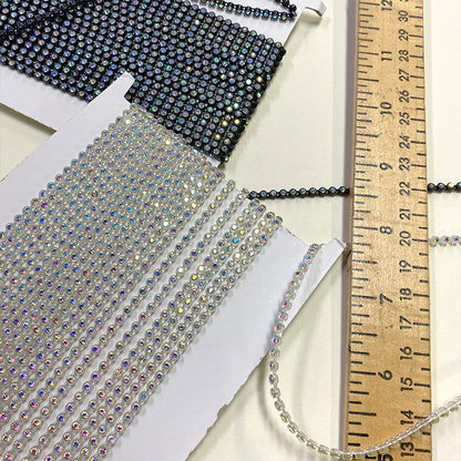 Belagio Enterprises - 1/8" Width Rhinestone Trim  (10 Yard Roll) - BR-450-02 Black