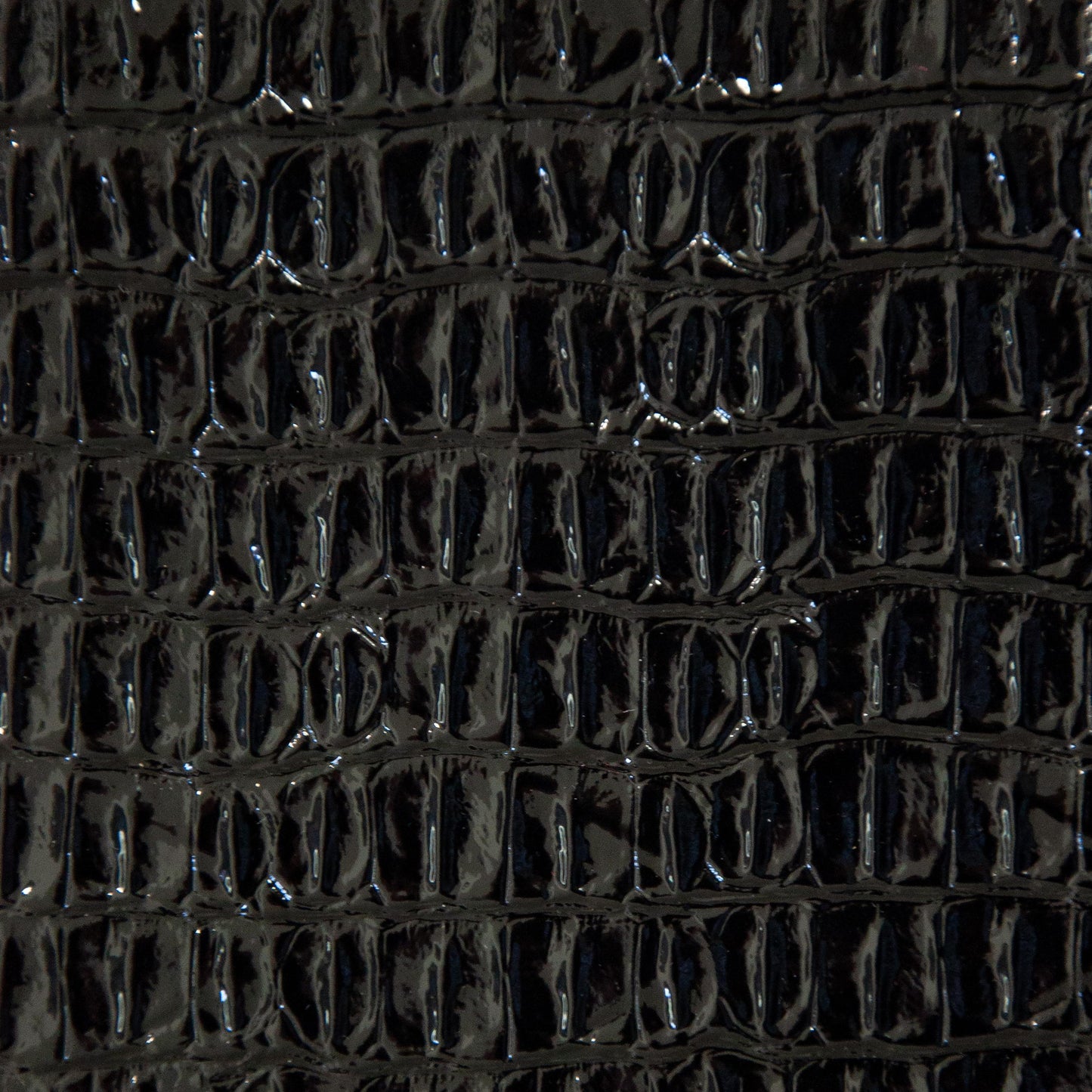 Belagio Enterprises - 17" X 36" Faux Crocodile Vinyl Fabric | BCV-02 Black
