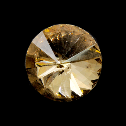 Belagio Enterprises -  1" Diameter Rhinestone Tufted Buttons (24 pcs per Order) - BRB-152-10 Gold