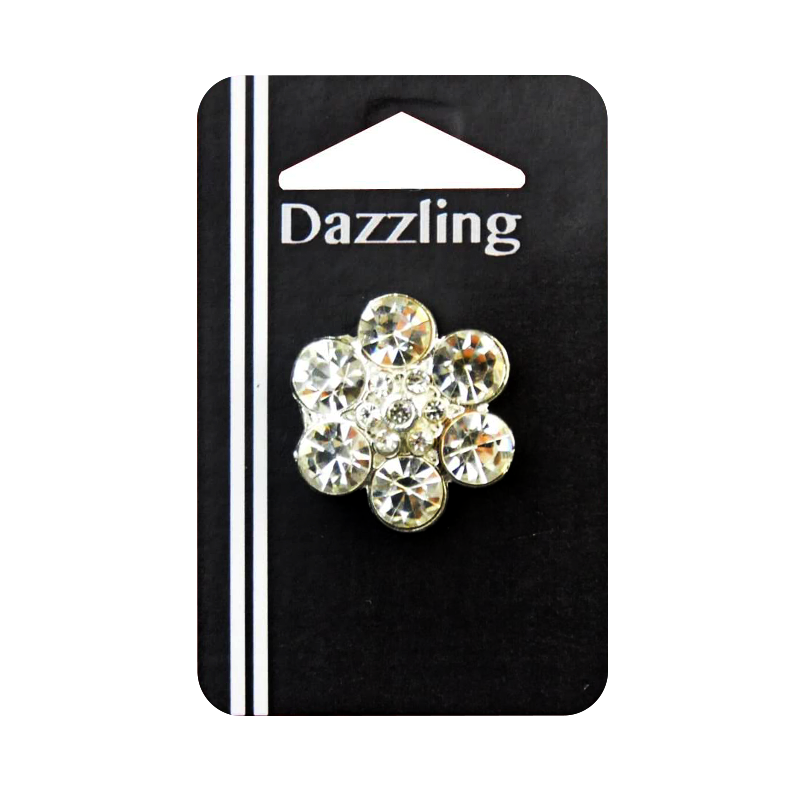 Belagio Enterprises - 1" Width Rhinestone Buttons (6pcs per Order) - BRB-156