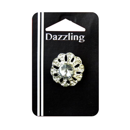 Belagio Enterprises - 1" Width Rhinestone Buttons (6pcs per Order) - BRB-158