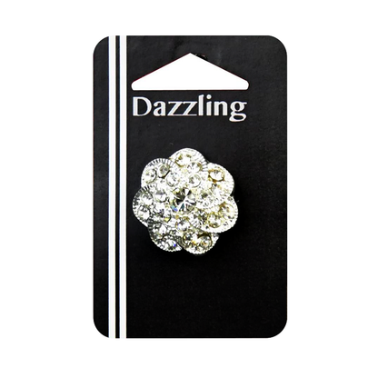 Belagio Enterprises - 1" Width Rhinestone Buttons (6pcs per Order) - BRB-160
