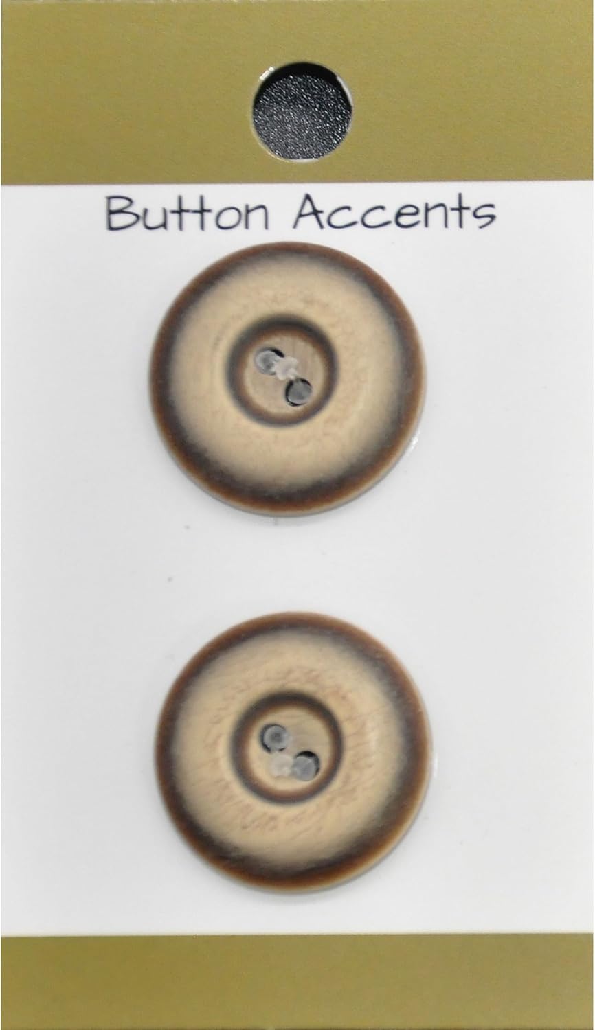 Belagio Enterprises - 2pcs Colorfast Resin Buttons (6 Cards Per Order) | BPP-B10 Brown