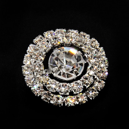 Belagio Enterprises - 3/4" Width Rhinestone Buttons (6pcs per Order) - BRB-104