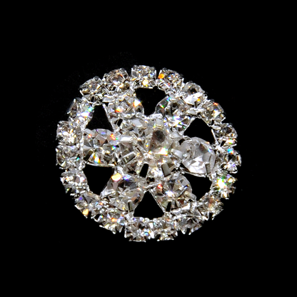 Belagio Enterprises - 3/4" Width Rhinestone Buttons (6pcs per Order) - BRB-112