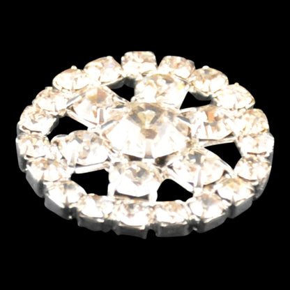 Belagio Enterprises - 3/4" Width Rhinestone Buttons (6pcs per Order) - BRB-112