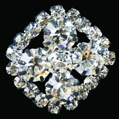 Belagio Enterprises - 3/4" Width Rhinestone Buttons (6pcs per Order) - BRB-113
