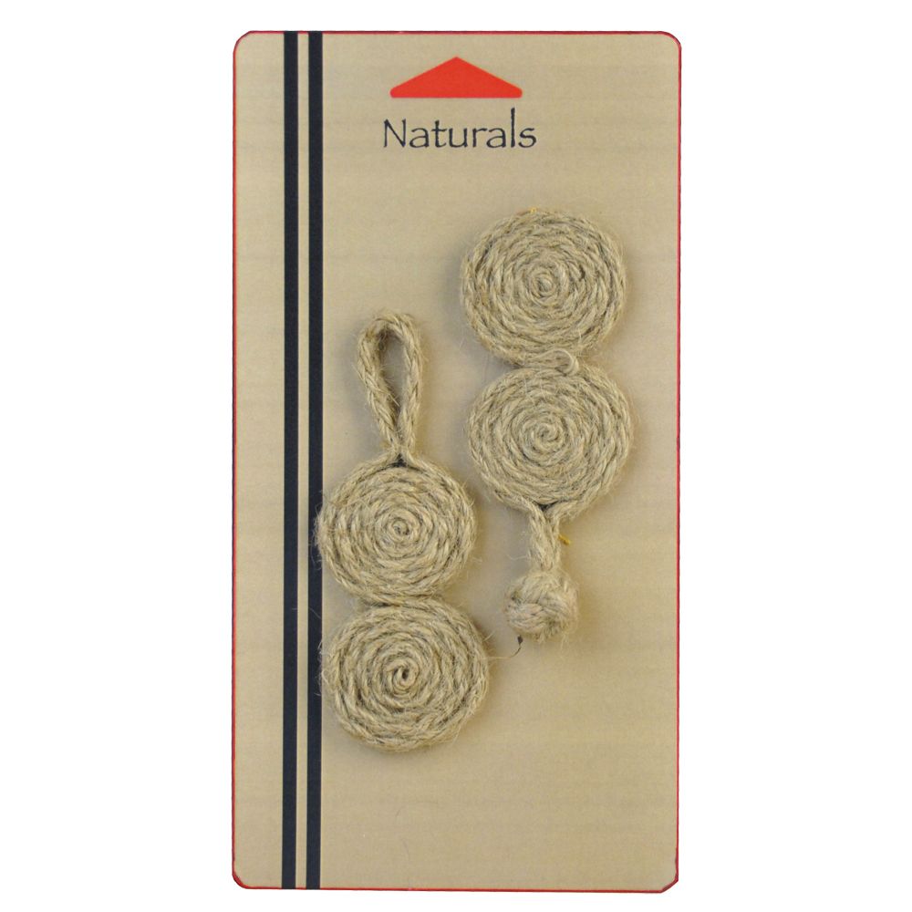 Belagio Enterprises - 6 " x 1" Naturals Jute Frog (6pcs per Order) - B-825