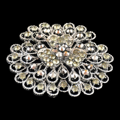 Belagio Enterprises -  Rhinestone Brooch - 2 1/2" W x 2 1/2" L - BW-129