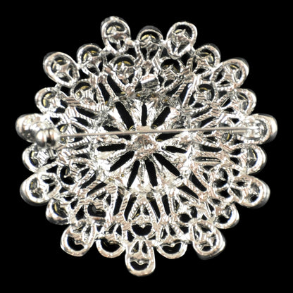 Belagio Enterprises -  Rhinestone Brooch - 2 1/2" W x 2 1/2" L - BW-131
