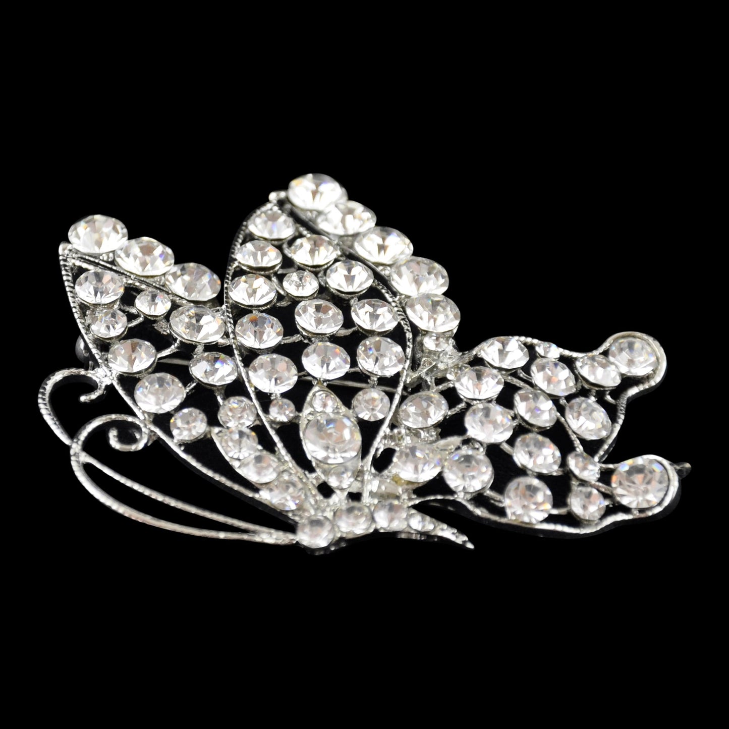 Belagio Enterprises -  Rhinestone Brooch - 2 1/2" W x 2 1/2" L - BW-138