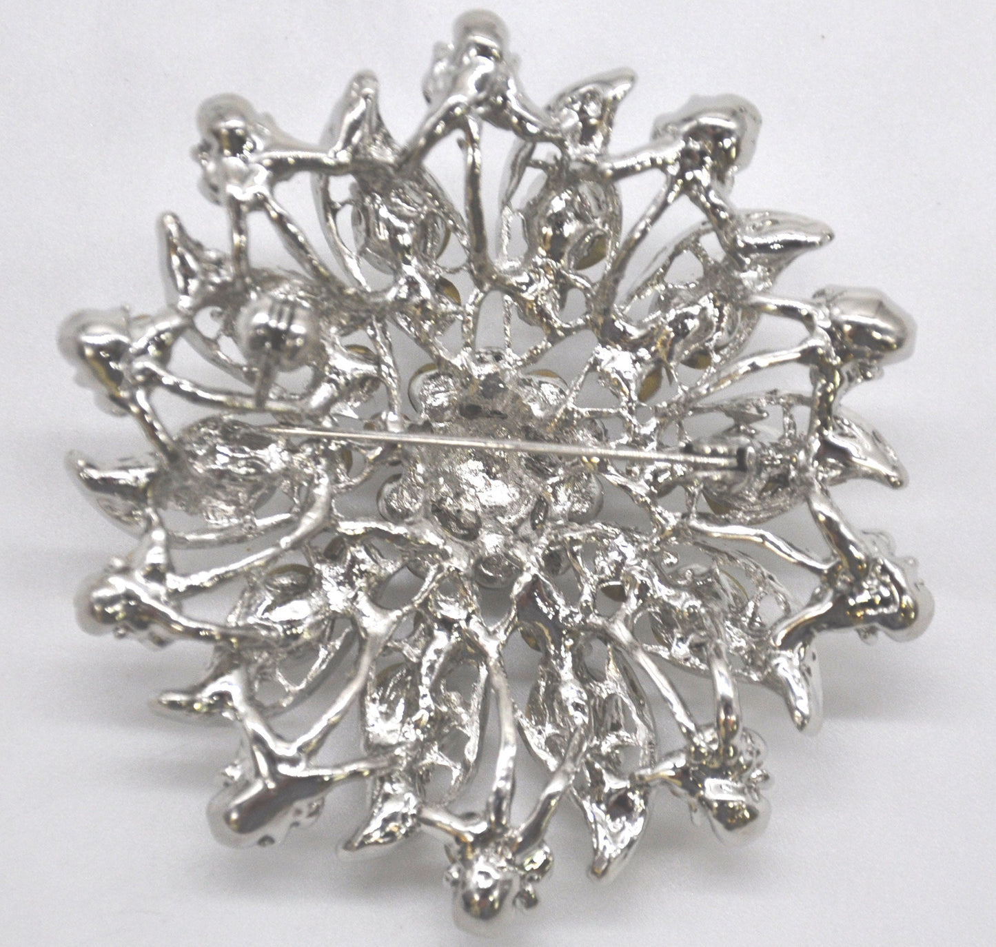 Belagio Enterprises -  Rhinestone Brooch - 2 1/2" W x 2 1/2" L - BW-149