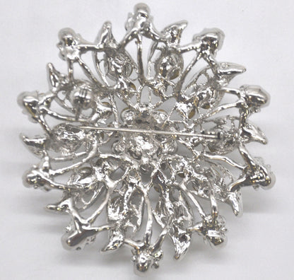 Belagio Enterprises -  Rhinestone Brooch - 2 1/2" W x 2 1/2" L - BW-149