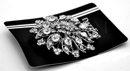 Belagio Enterprises -  Rhinestone Brooch - 2 1/2" W x 2 1/2" L - BW-149