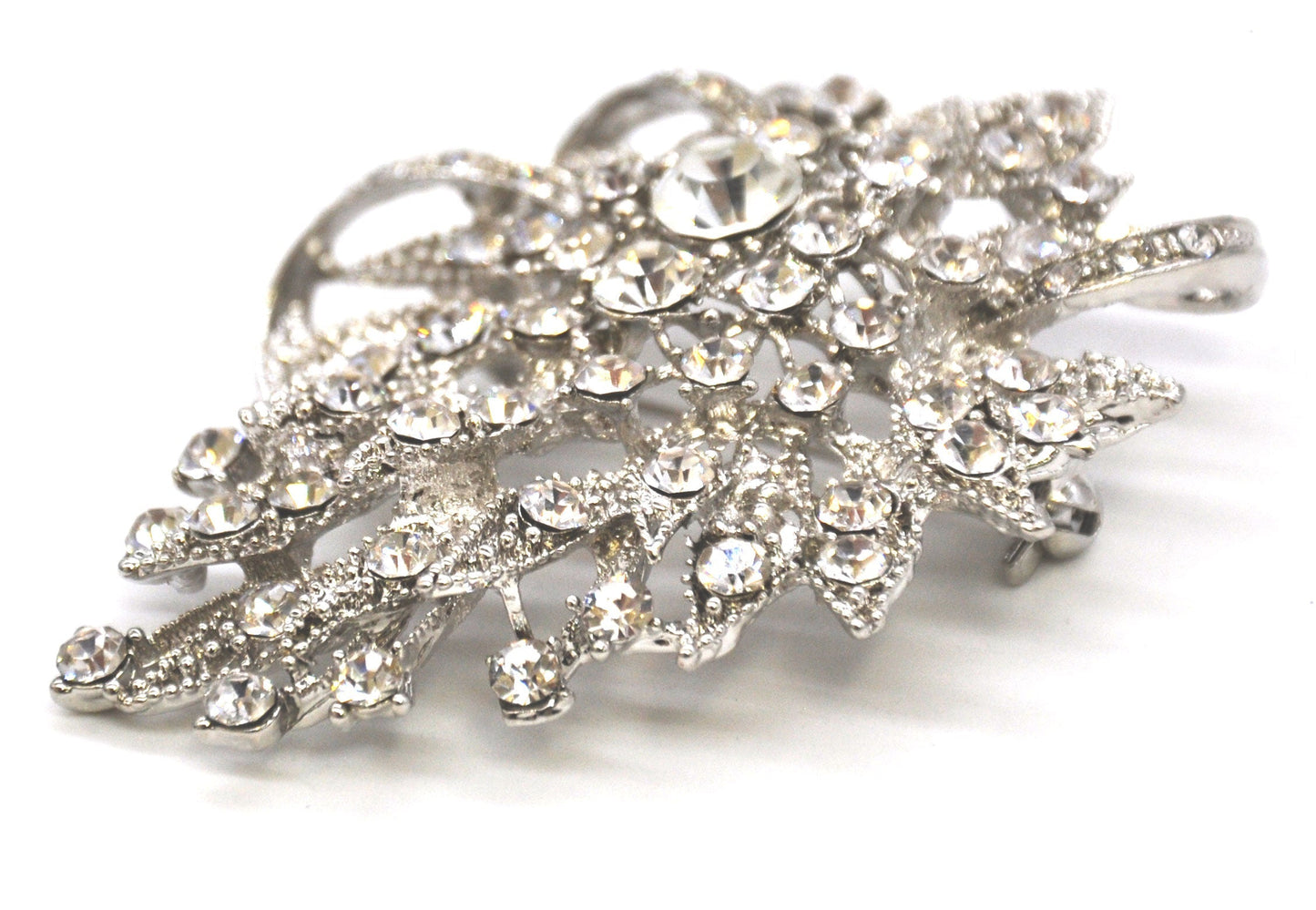 Belagio Enterprises - Rhinestone Brooch - 2 1/2" W x 3" L - BW-139