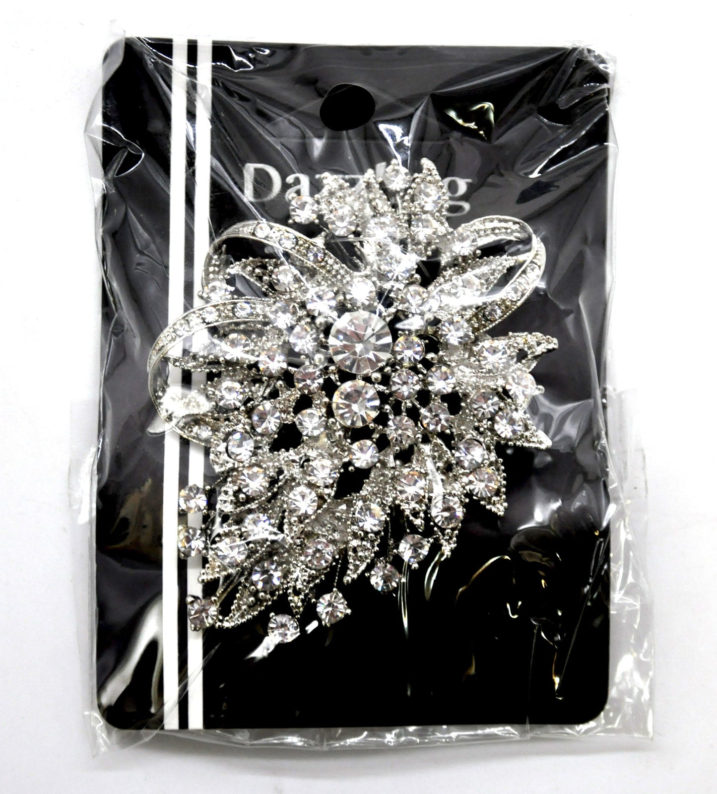 Belagio Enterprises - Rhinestone Brooch - 2 1/2" W x 3" L - BW-139