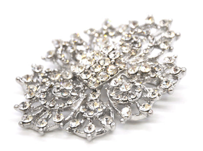 Belagio Enterprises -  Rhinestone Brooch - 2 1/2" W x 3" L - BW-140
