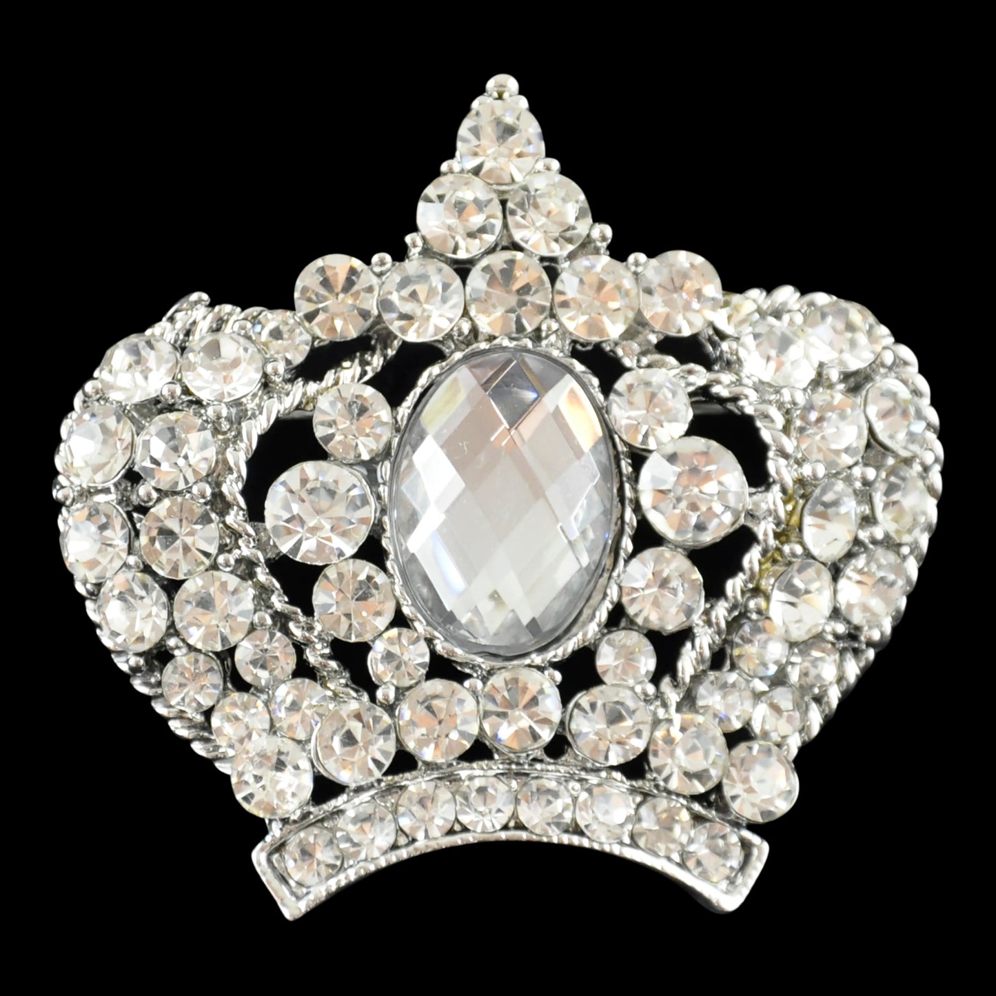 Belagio Enterprises -  Rhinestone Brooch - 2" W x 2" L - BW-141