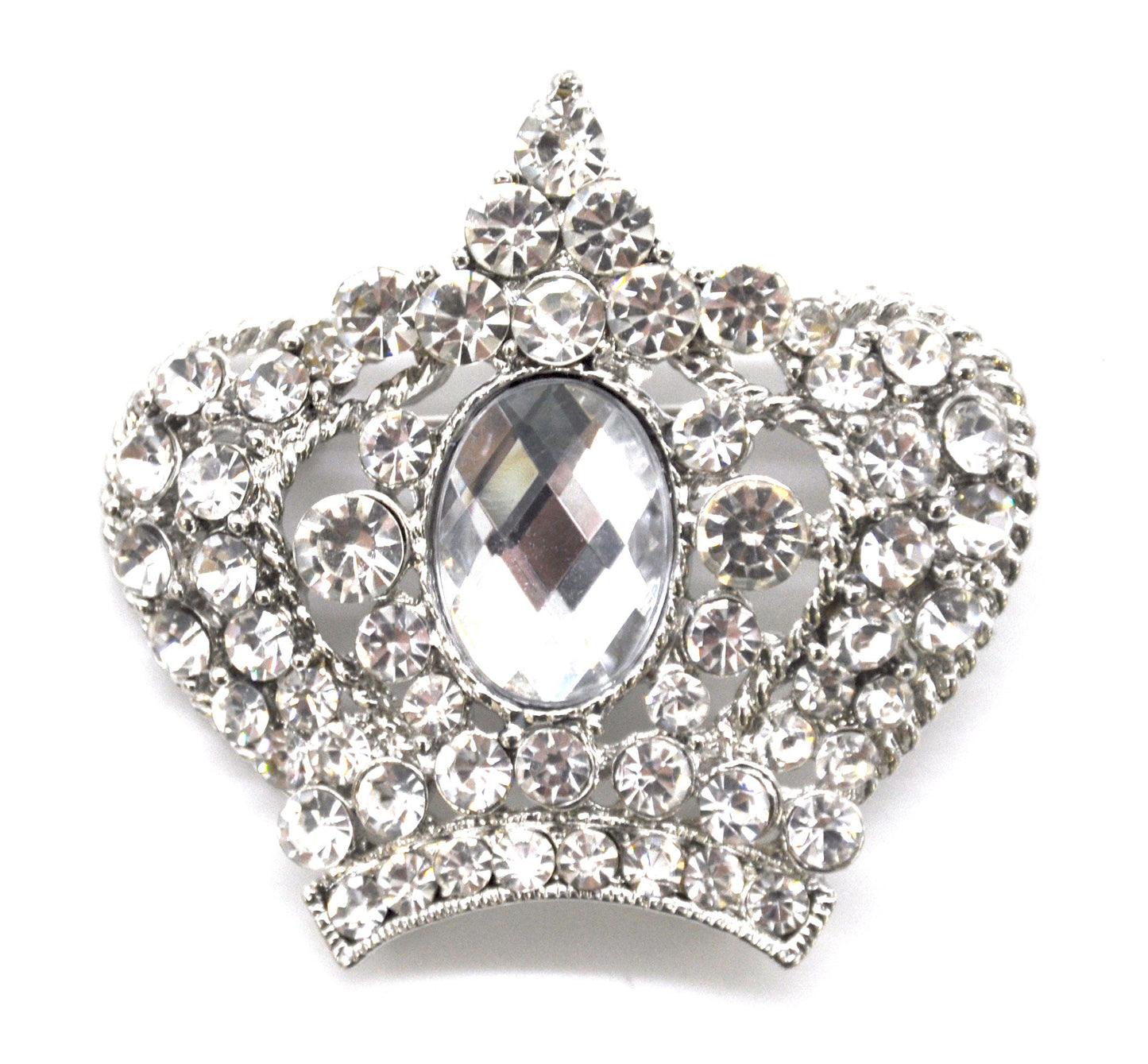 Belagio Enterprises -  Rhinestone Brooch - 2" W x 2" L - BW-141