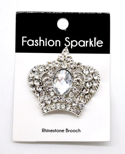 Belagio Enterprises -  Rhinestone Brooch - 2" W x 2" L - BW-141