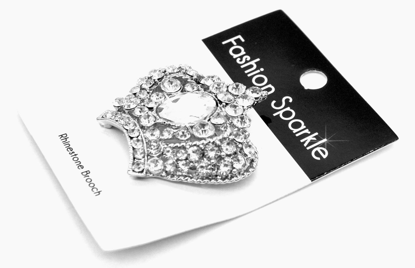 Belagio Enterprises -  Rhinestone Brooch - 2" W x 2" L - BW-141
