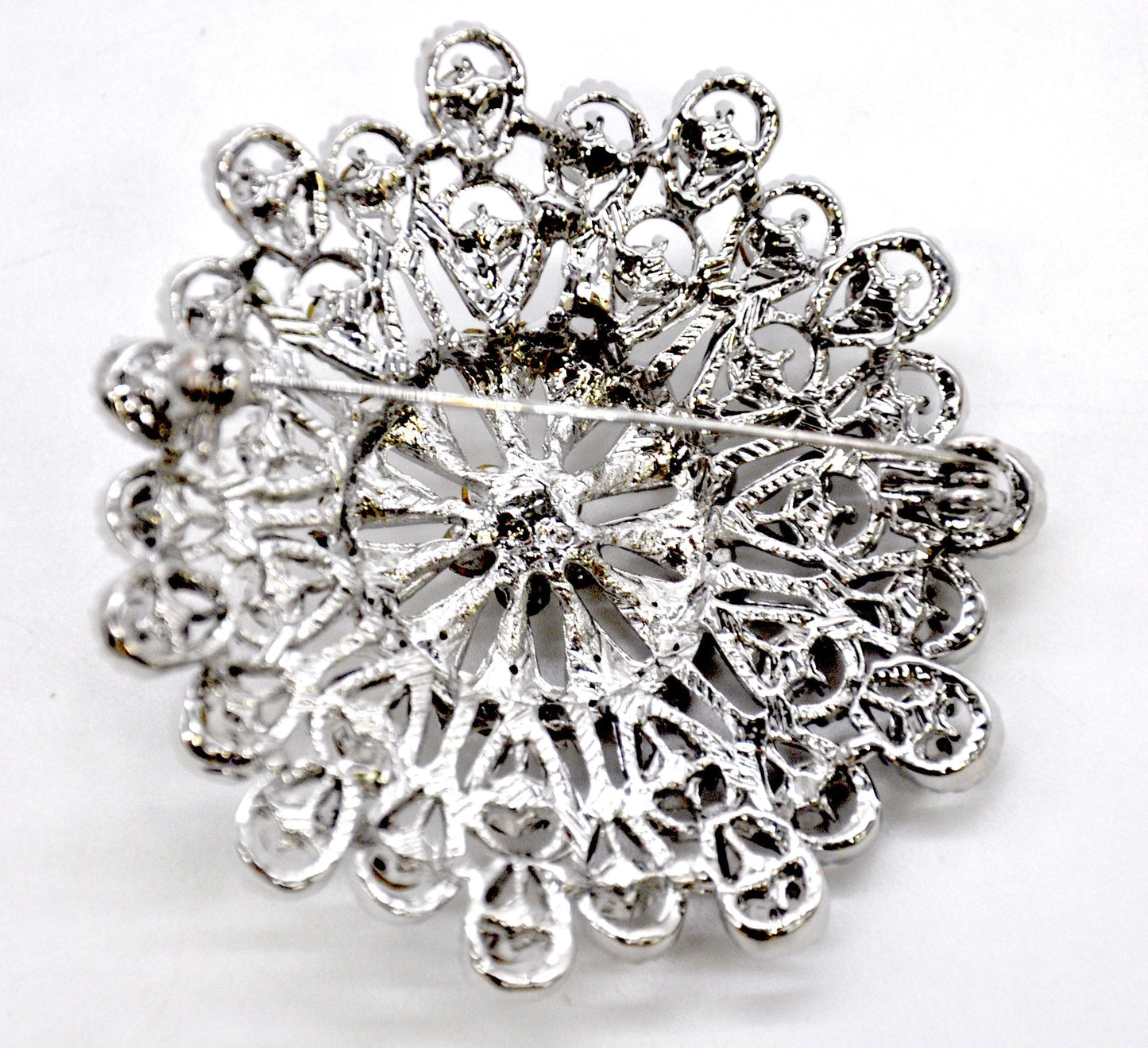 Belagio Enterprises -  Rhinestone Brooch - 3" W x 3" L - BW-130