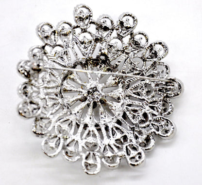 Belagio Enterprises -  Rhinestone Brooch - 3" W x 3" L - BW-130