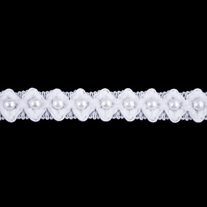 Belagio Enterprises - Venice Lace Trim with Pearl - 1/2" Width (10 Yard Roll) - BPV-303