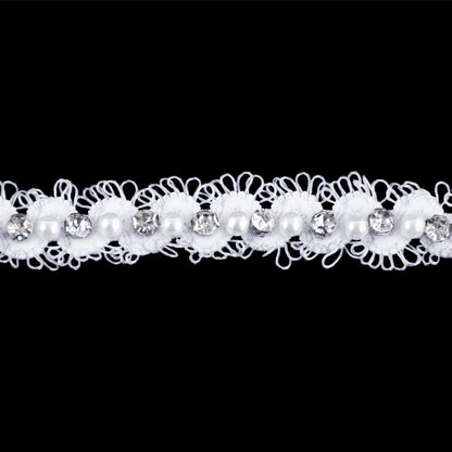 Belagio Enterprises - Venice Lace Trim with Rhinestone - 5/8" Width (10 Yard Roll) - BPV-302