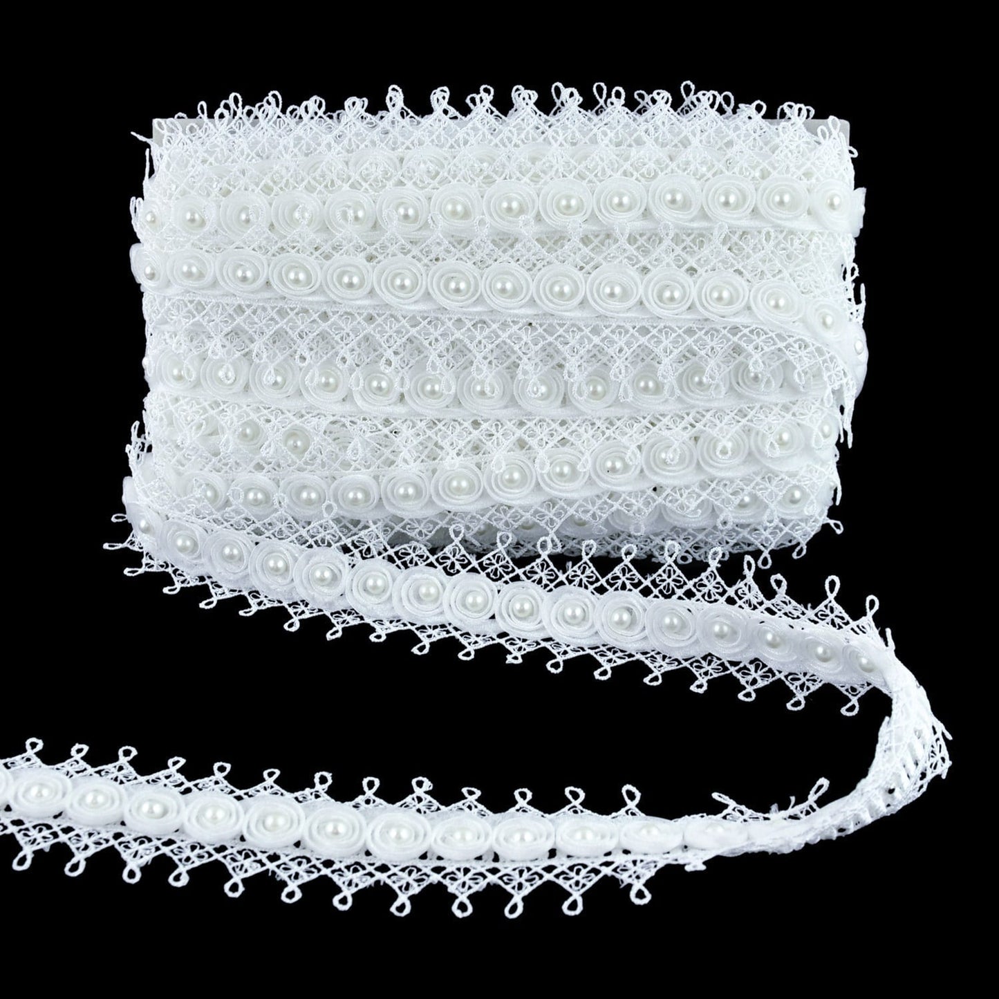 Belagio Enterprises - Venice Lace Trim with Swirl Design - 2" Width (15 Yard Roll) - BPV-301