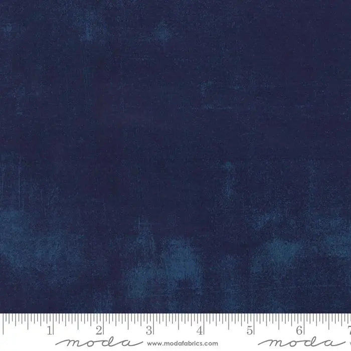 Blue Aqua Grunge Basics Navy 44"/45" Per Yard