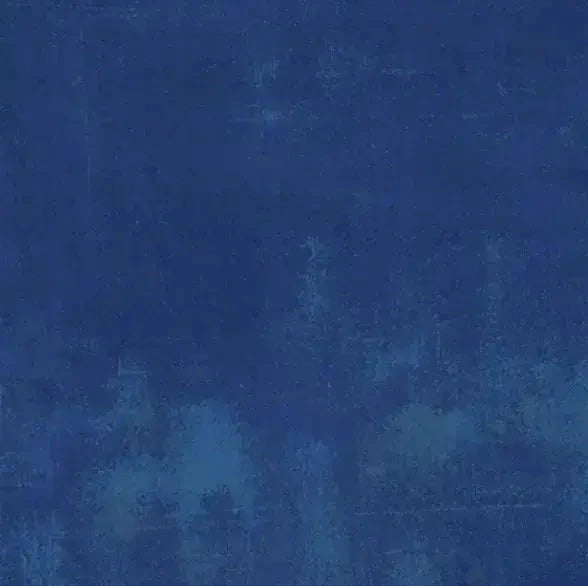 Blue Cobalt Grunge Cotton Wideback Fabric - ( 1 7/8 Yard Pack )