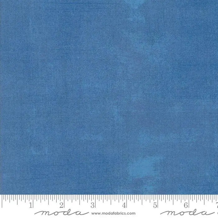 Blue Grunge Basics Delft 44"/45" Per Yard
