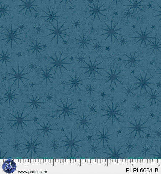 Blue Star Starburst, Love, Pickleball Cotton 44/45 Fabric Per Yard