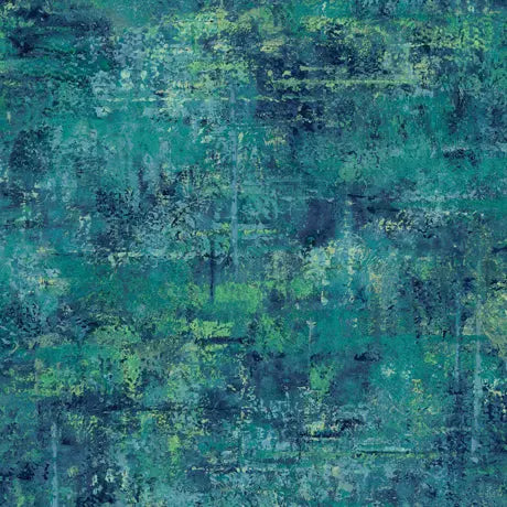 Blue Teal Mottled Blender Wideback Cotton Fabric - ( 7/8 Yard Pack )